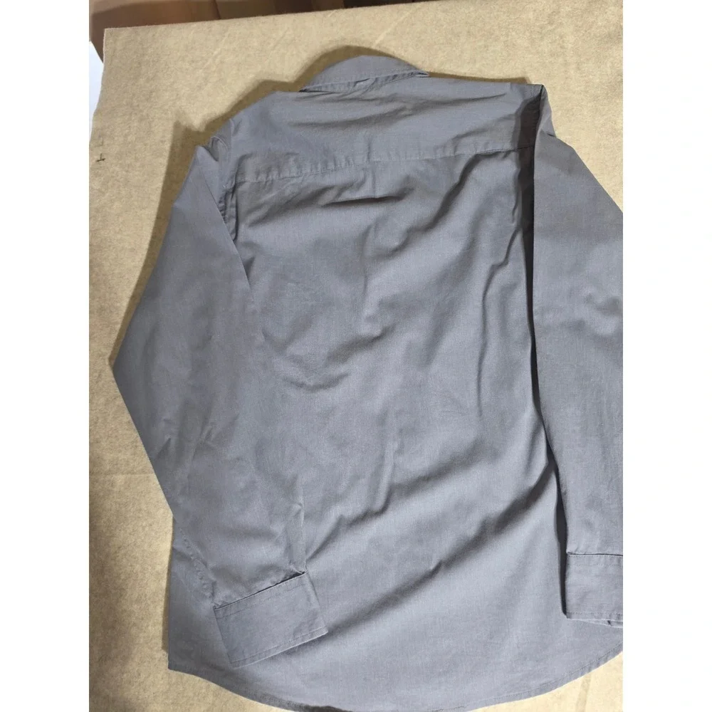 Alfani Mens Gray‎ Long Sleeve Button Down Stretch Shirt Medium